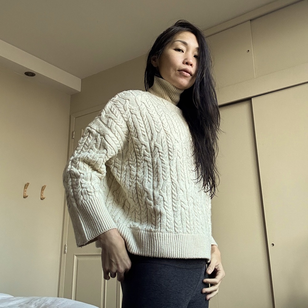 Zara off-white sweater